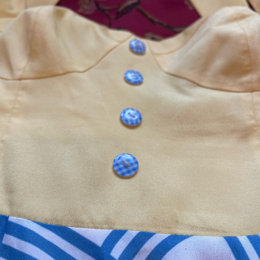 Modcloth Yellow and Blue Plaid Dress - Picture 9 of 11